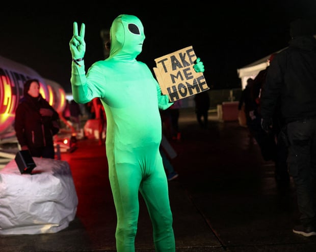 An alien costume
