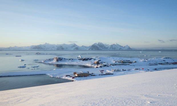 a view of Rothera research station in antarctica