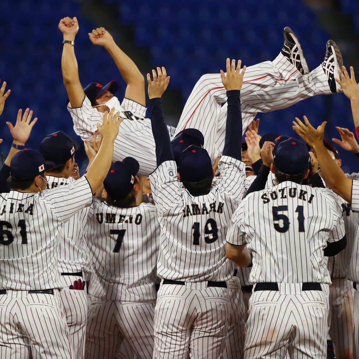 Japan Win Gold In Baseball An Existential Crisis Dressed Up As An Olympic Sport Tokyo Olympic Games The Guardian Japan Win Gold In Baseball An Existential Crisis Dressed Up As An Olympic Sport Tokyo Olympic Games The Guardian