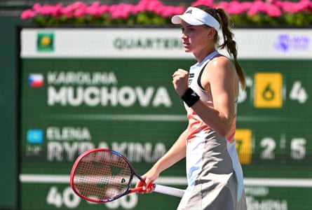 Elena Rybakina moves into the semi-finals at Indian Wells.