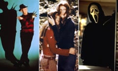 From left: Robert Englund as Freddy Krueger in A Nightmare on Elm Street (1984); Sandra Peabody and Lucy Grantham in The Last House on the Left; Scream 2.