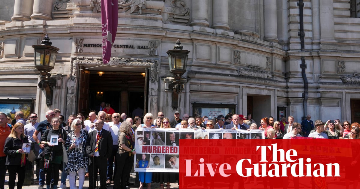 Infected blood scandal: ‘not inconceivable’ that officials or politicians could face prosecution, minister says – UK politics live | Politics Infected blood scandal: ‘not inconceivable’ that officials or politicians could face prosecution, minister says – UK politics live | Politics