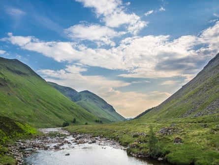 A river in a valley