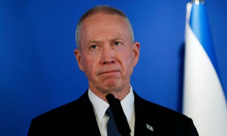 Sacked Israeli defence minister Yoav Gallant.