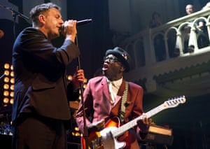 Hall and Specials guitarist Lynval Golding performing at the Paradiso, Amsterdam, Netherlands, in 2011.