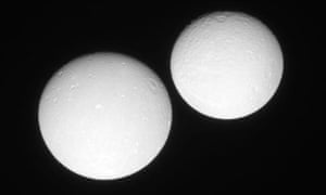 Saturn’s moons Dione and Rhea