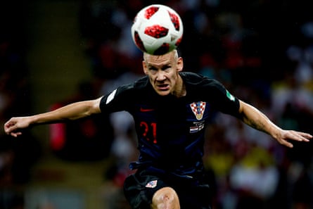 Domagoj Vida impressed alongside Dejan Lovren in the centre of Croatia’s defence.