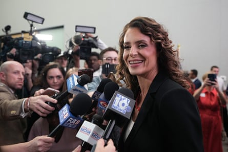 Julia Letlow speaks to media