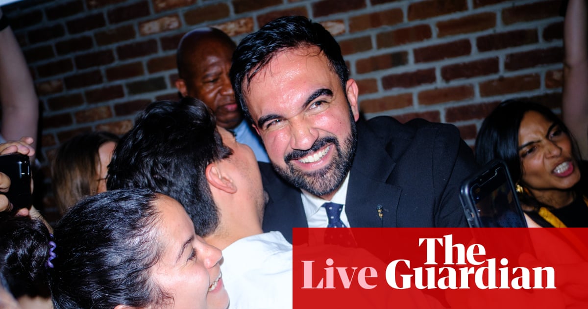 Democrat Zohran Mamdani sweeps to victory in New York City mayoral election and lays down challenge to Trump - live