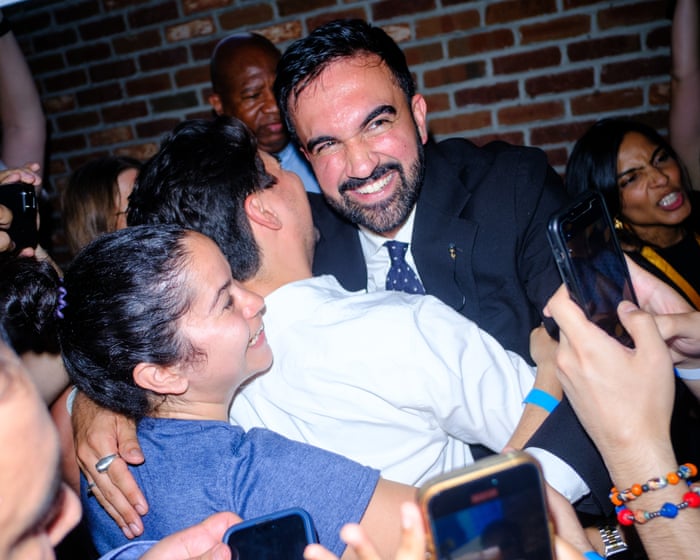 Democrat Zohran Mamdani sweeps to victory in New York City mayoral election and lays down challenge to Trump - live