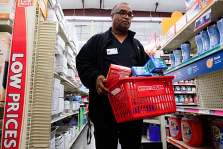 a man carrying a basket
