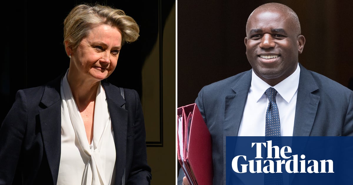Yvette Cooper to become foreign secretary and David Lammy deputy PM, say No 10 sources