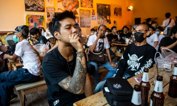 Thai activists rally in Bangkok in April to promote the legalisation of marijuana for recreational use