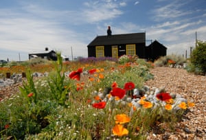 Derek Jarman’s home and garden at Dungeness in Kent..