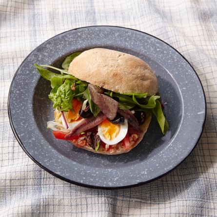 Clotilde Dusoulier’s egg, tomato and anchovy sandwich.