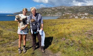 Carrie Symonds and Boris Johnson hiking on holiday in Scotland