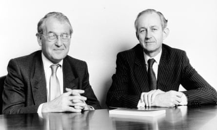 Richard Rampton, left, and Lord Windlesham, co-authors of the report of the inquiry into the 1988 Thames TV programme Death on the Rock.