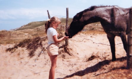 Liz Roberts at the age of seven