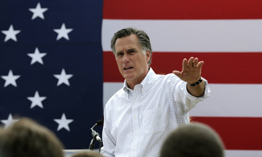 Mitt Romney, the former Republican presidential nominee, addresses a crowd of supporter. He is expected to announce his candidacy for US Senate from Utah to the likely displeasure of President Trump.