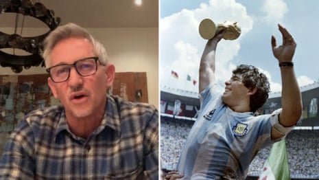 Gary Lineker: Maradona was 'like a messiah' in Argentina – video