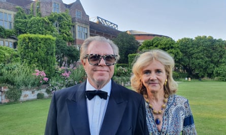 Hard up … Baroness Alexandra Sitwell, owner of Renishaw Hall, with her husband, Rick Brand, at Glyndebourne opera.
