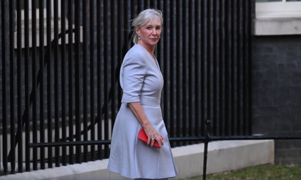 Like a cosmic joke … Nadine Dorries, Johnson’s Culture secretary.