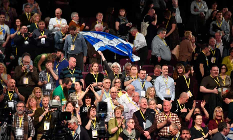 Supporters of the SNP.