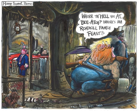 Martin Rowson Opinion cartoon Starmer Trump Xi