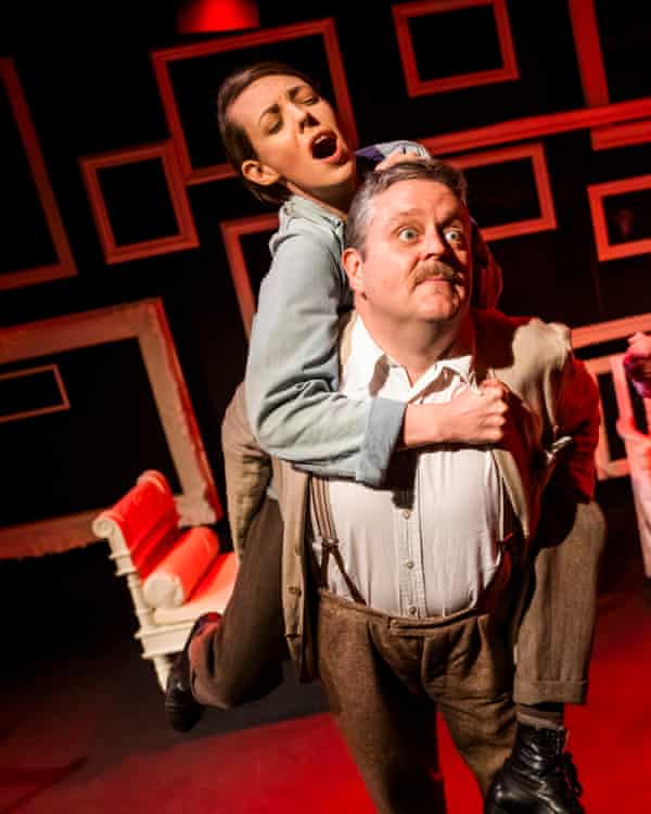 Well-performed but shallow caricatures …Kelly Burke as Picasso and Mark Huckett as Hemingway.