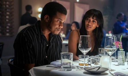 man and woman at a table
