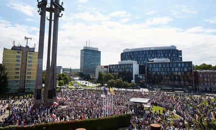 Protest against supreme court legislation in Gdańsk