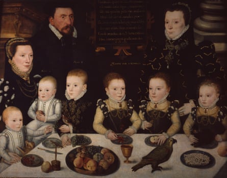 Un autre chef-d'œuvre… William Brooke, 10e Lord Cobham et sa famille par le maître de la comtesse de Warwick, 1567.