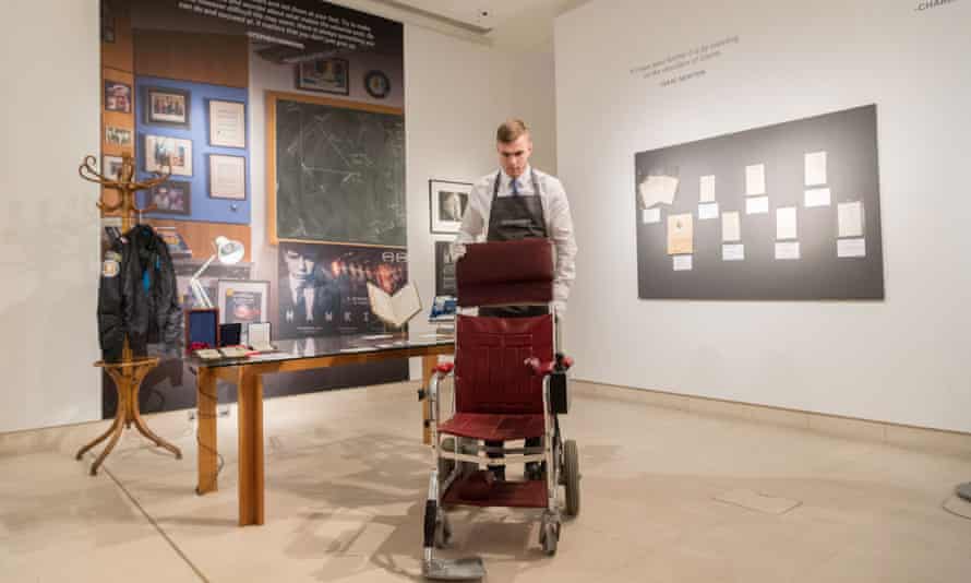 One of Stephen Hawking’s wheelchairs up for sale in an online auction hosted by Christie’s.