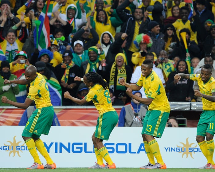 Golden goal: Siphiwe Tshabalala for South Africa v Mexico at the 2010 World Cup