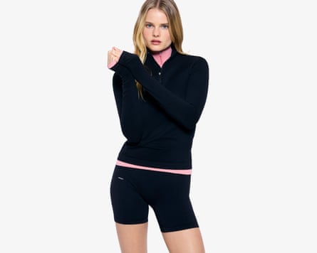 Pangaia Women’s 99% bio-based zipped long-sleeved top.
