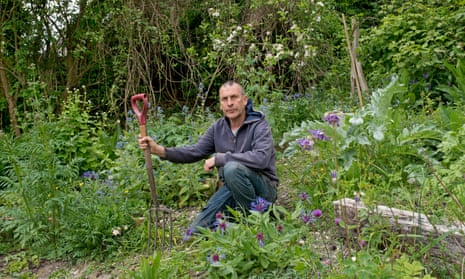 Warren Carter, community gardener, Forest Garden, Moulsecoomb Estate, near Brighton