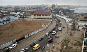 Rush-hour traffic jams stretch out into Accra’s outskirts.