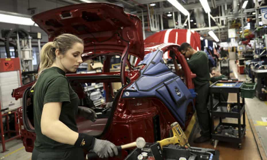 Jaguar Land Rover factory in Solihull. The firm is Britain’s largest vehicle manufacturer.
