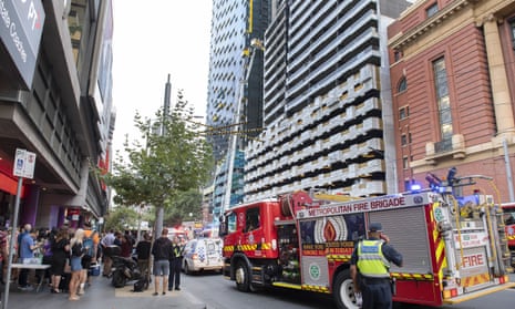 Spencer Street fire in Melbourne that has sparked new concerns about combustible cladding on apartment buildings