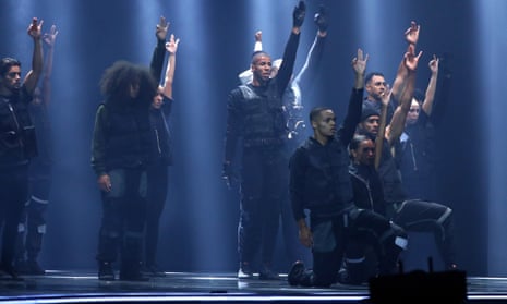Members of Diversity perform during the ITV show’s semi-final earlier this month