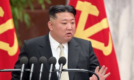 North&nbsp;Korean leader Kim Jong-un attends a meeting of the Workers' party in Pyongyang on Monday.  