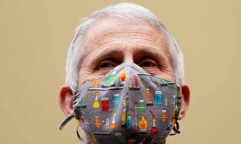 Dr Anthony Fauci, the US government’s leading infectious disease expert, testifies before a House select subcommittee on the coronavirus crisis on Capitol Hill on 15 April 2021. 