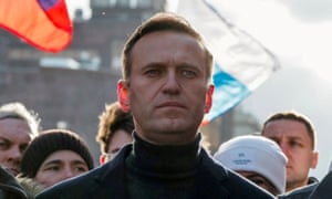 Kremlin critic Alexei Navalny, pictured on 29 February 2020, is currently serving a two-and-a-half-year sentence at a prison camp east of Moscow.