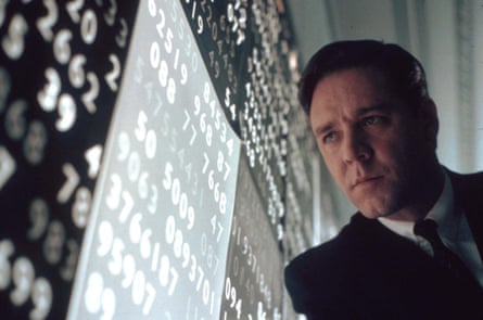 Crowe portrays John Nash in A Beautiful Mind