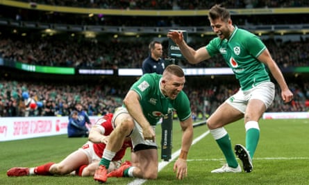 Ireland S Andrew Conway Seals Six Nations Bonus Point Win Over Wales Six Nations 2020 The Guardian