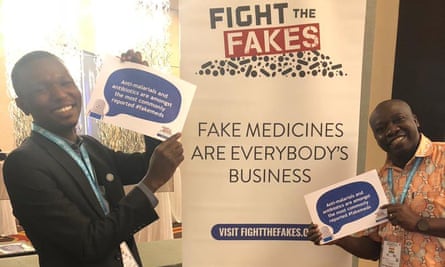 Fight the Fakes activists at a Wellcome Trust-sponsored launch in Accra, Ghana