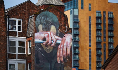 A mural promoting awareness of mental health issues, Manchester, May 2016