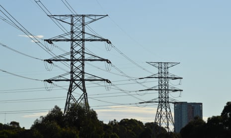 High voltage transmission lines in Sydney