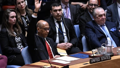 United States vetoes Palestinian request for full UN membership as UK abstains from vote – video
