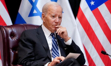 Joe Biden,Benjamin Netanyahu<br>FILE - President Joe Biden listens as he and Israeli Prime Minister Benjamin Netanyahu participate in an expanded bilateral meeting with Israeli and U.S. government officials, Wednesday, Oct. 18, 2023, in Tel Aviv. (AP Photo/Evan Vucci, File)